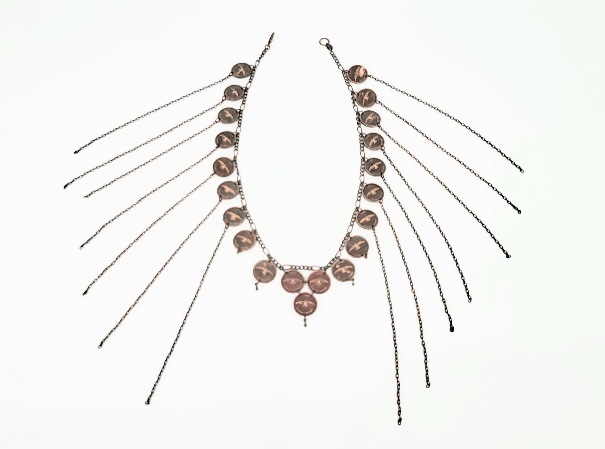 1967 Centennial Canadian Pennies and Copper Plated Steel Chain