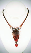 2-inch Long Carnelian Stone Necklace