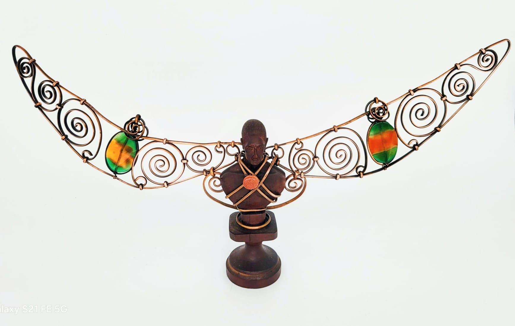 Africa Rising Copper Sculpture