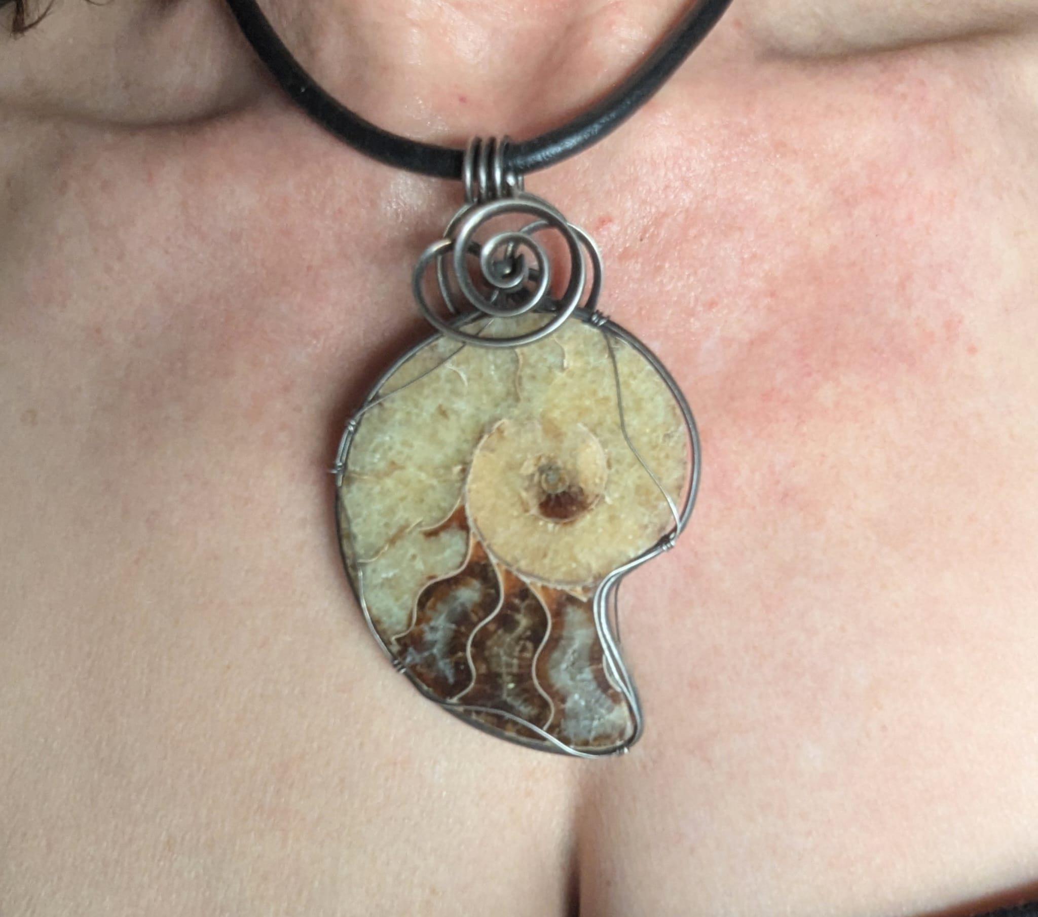 Ammonite Fossil Necklace