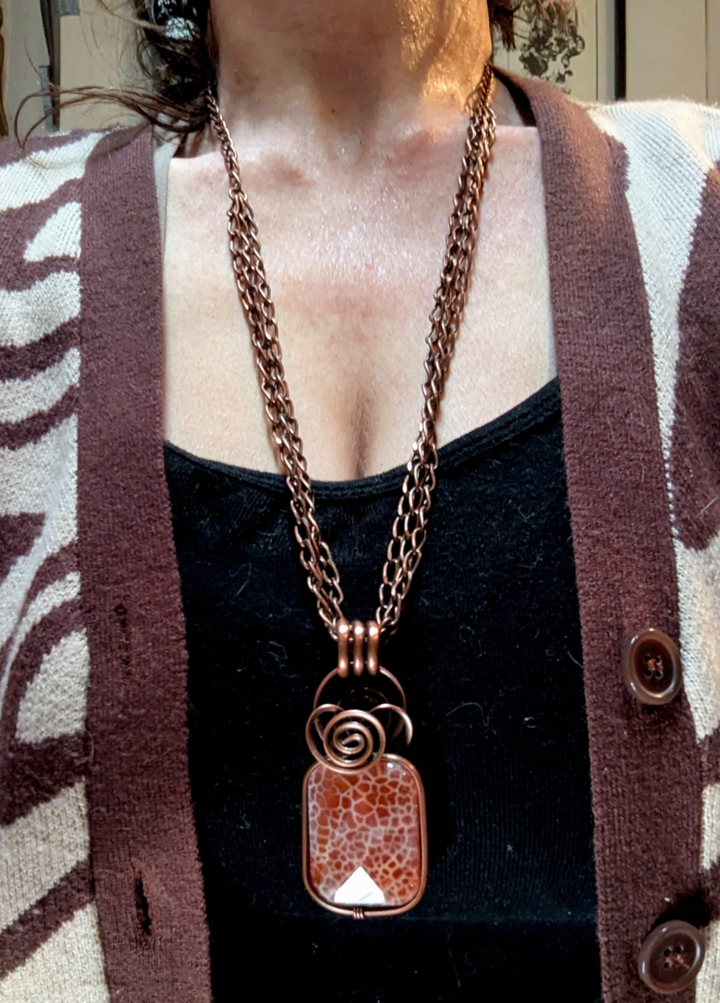 Beautiful Fire Agate stone