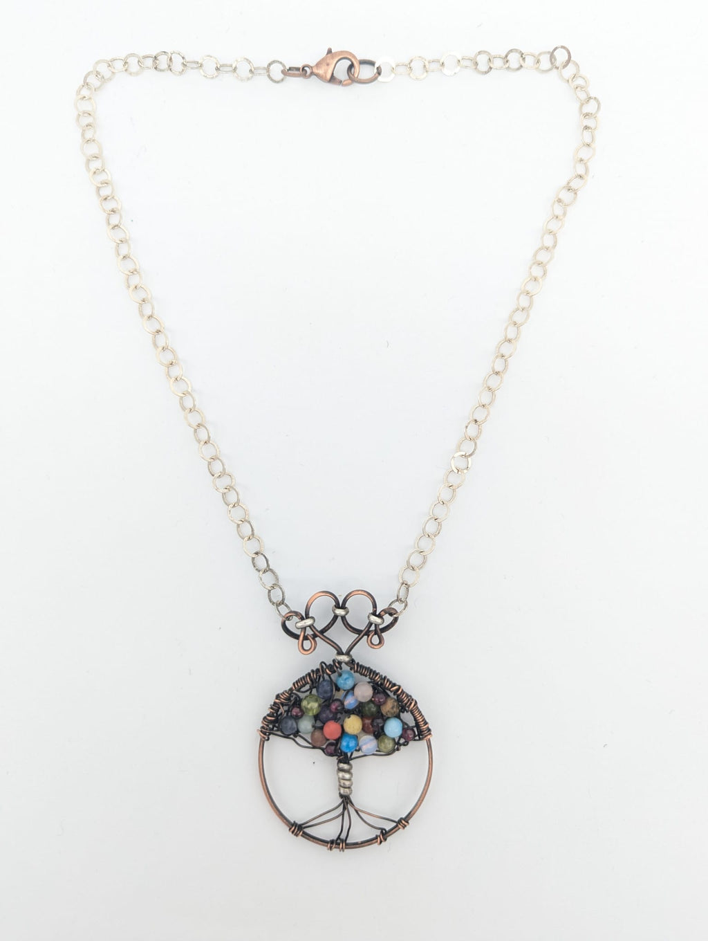 Copper & Silver Tree of Life Necklace