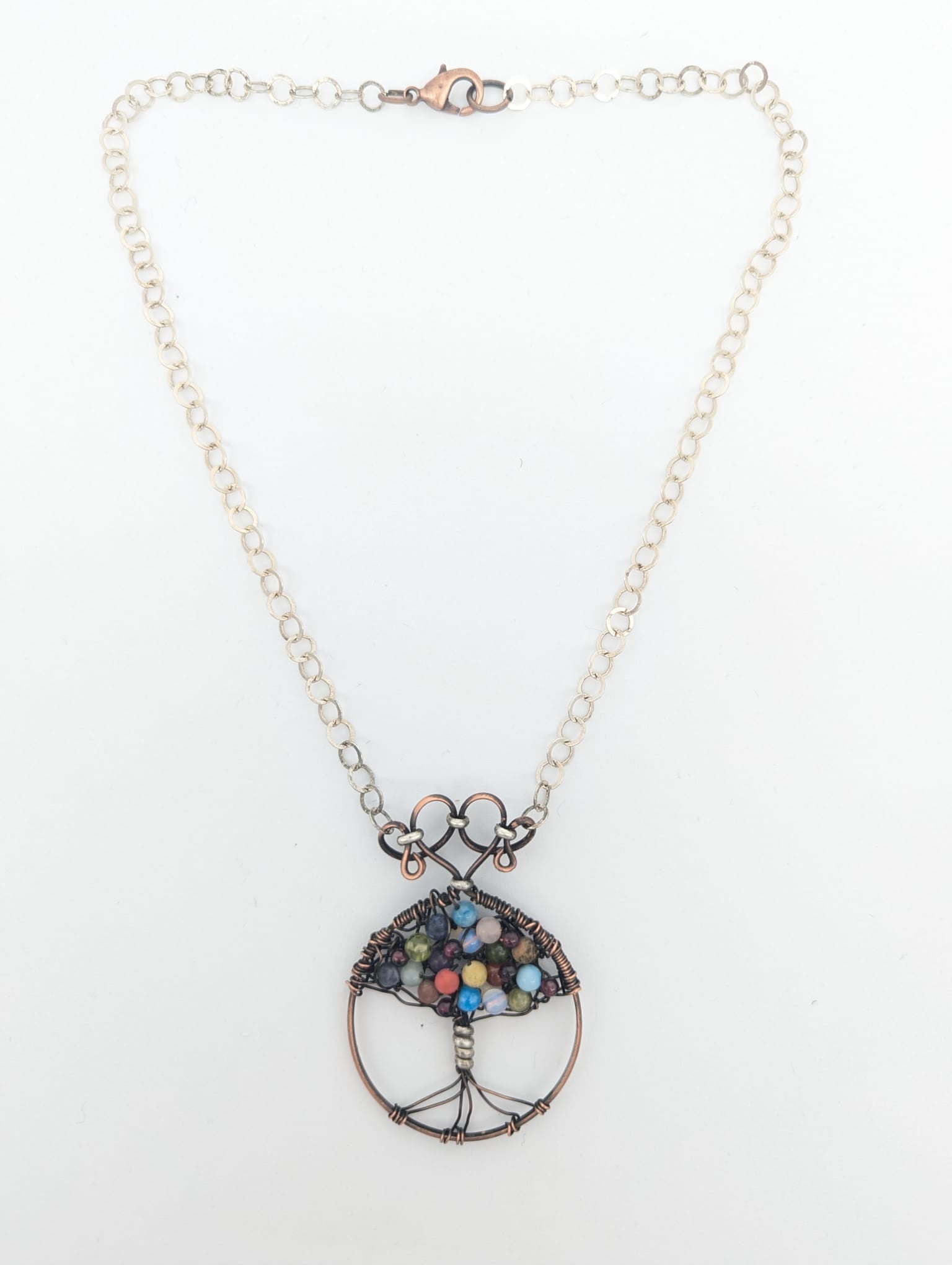 Copper & Silver Tree of Life Necklace