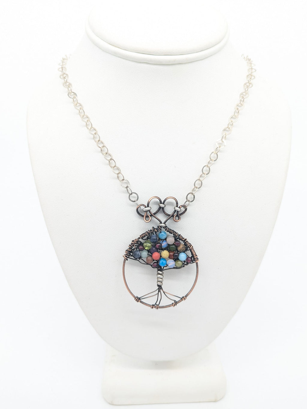 Copper & Silver Tree of Life Necklace