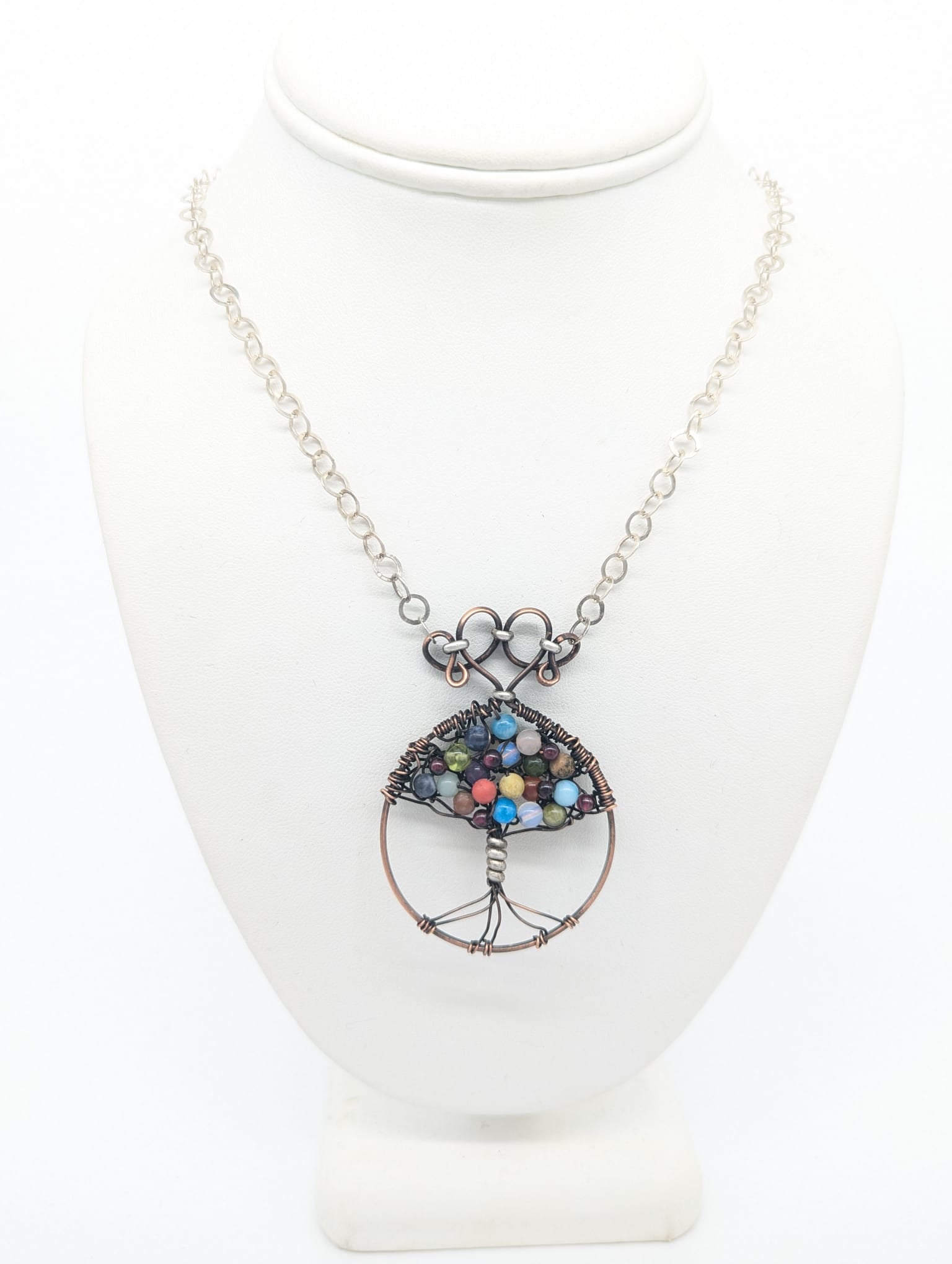 Copper & Silver Tree of Life Necklace