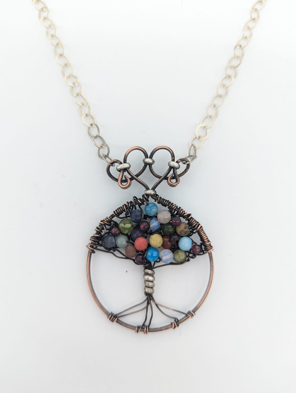Copper & Silver Tree of Life Necklace