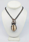 Cowrie Shell copper wrapped pendan