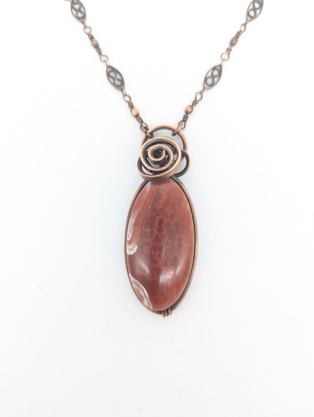 Fire Agate Stone pendant