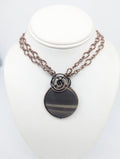 Jasper Stone Wrapped in Copper