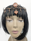 One of a kind Goldstone Head Piece