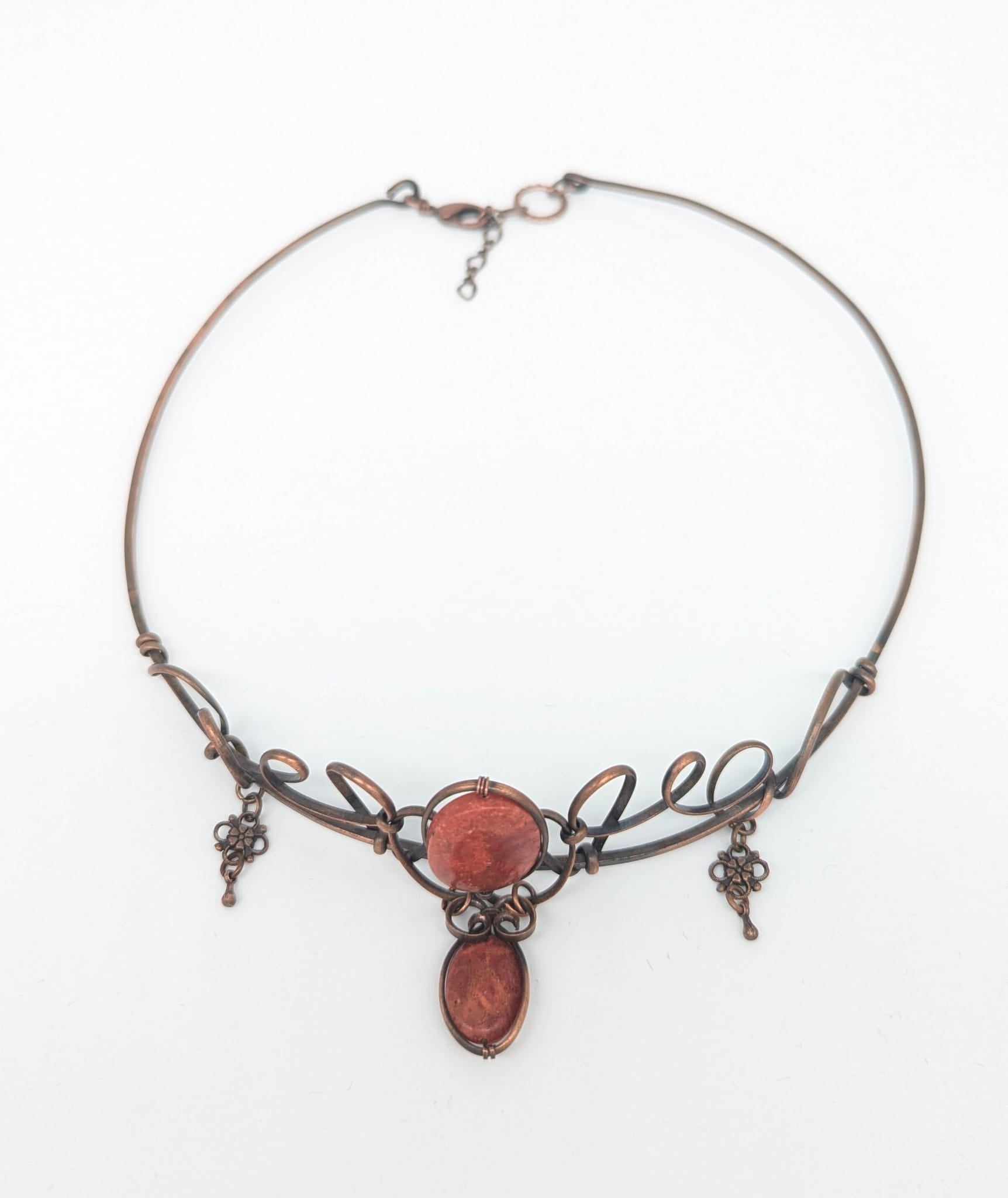 One of a kind Copper Red Sponge Coral Head Piece