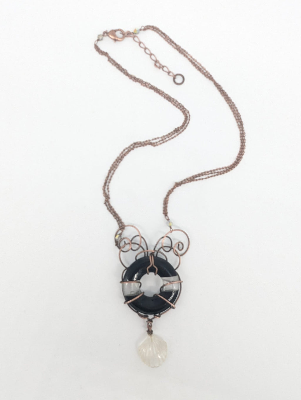 Onyx and Crystal Donut Stone