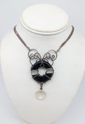 Onyx and Crystal Donut Stone