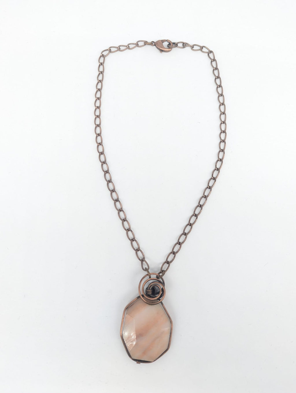 Peach Agate Faceted Stone