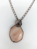 Peach Agate Faceted Stone