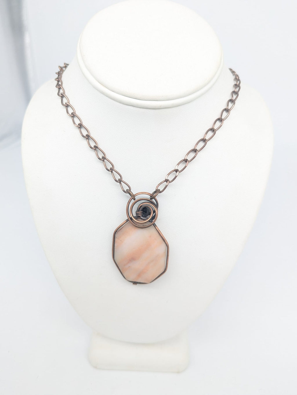 Peach Agate Faceted Stone