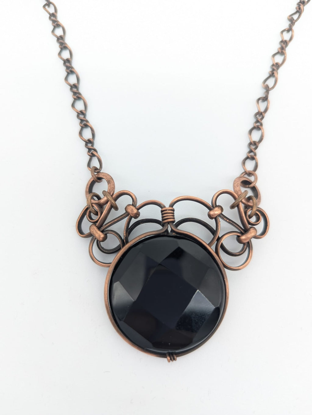 Stunning faceted Black Onyx Stone