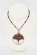 Ammonite Fossil Wrapped in Copper Necklace
