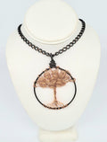 Tree Of Life Pendant made from Raw Wire and Bright Treated Wire