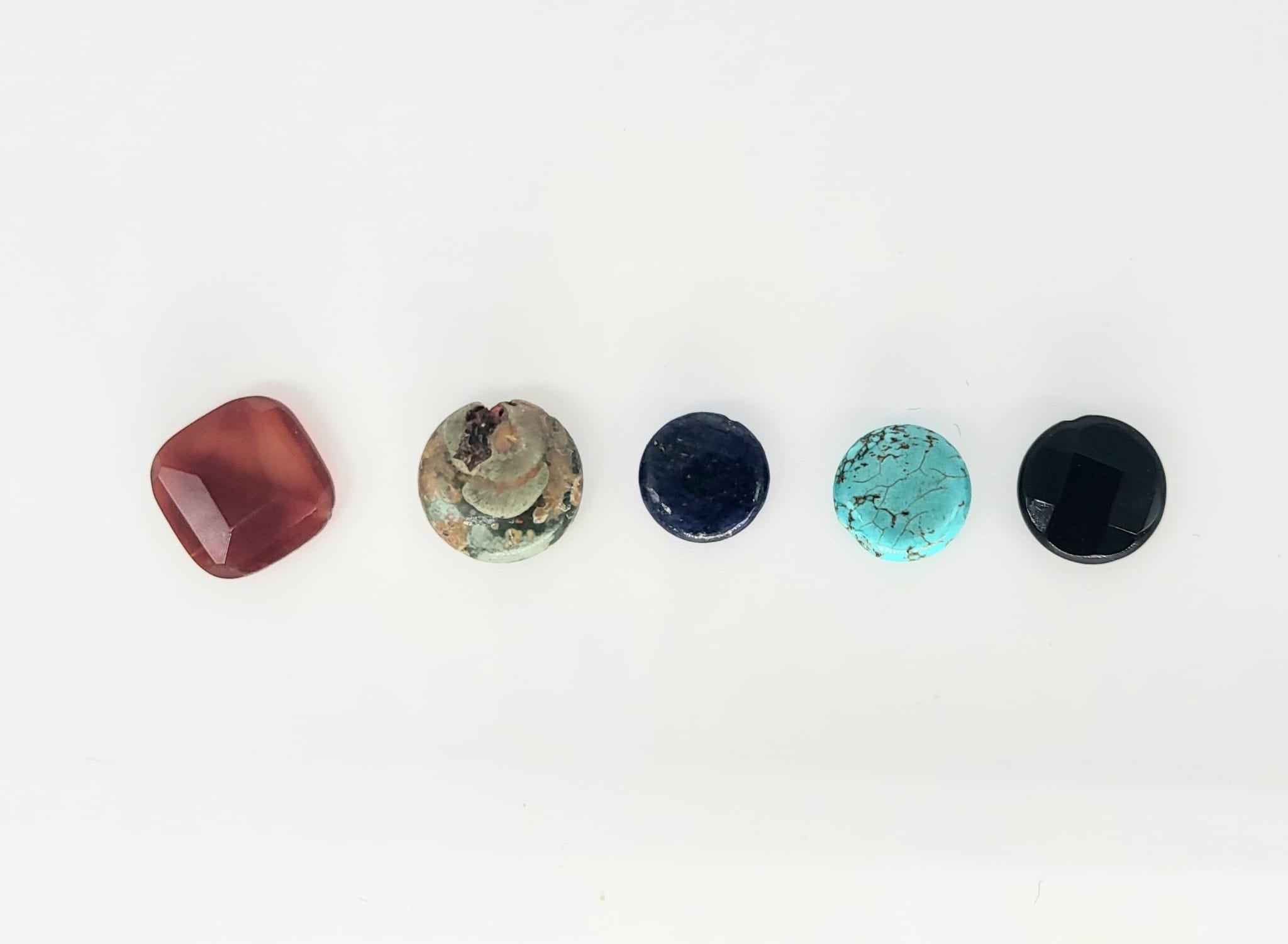 Gemstone Copper Spiral Bib Necklace