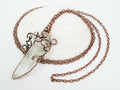 Crystal Quartz Necklace in Copper
