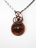 1967 Centennial Penny- Crescent Wrap Necklace