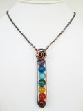 Chakra Stone Copper Necklace (lg)