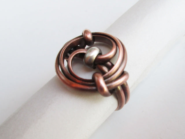 Copper/Silver Yin/Yang Ring